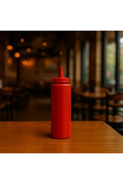 ray plastik Ketchup Pourer 450 ml Red