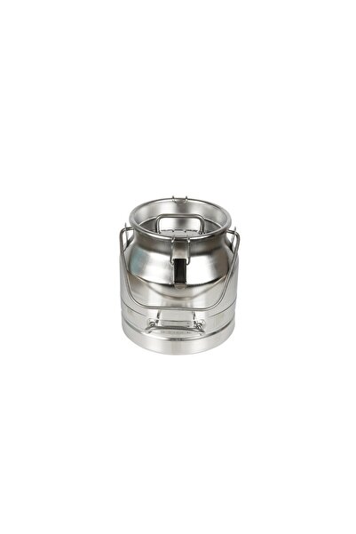 Melasty Süt Sağma Makinesi Paslanmaz Süt Güğümü (10 Litre Tek Saplı Kapaklı Ø...