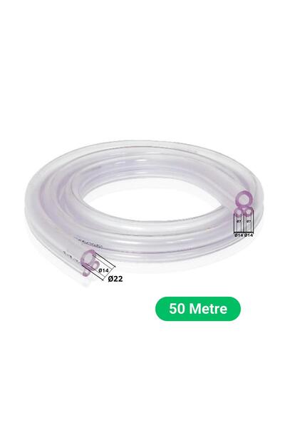 Melasty Süt Sağma Makinesi Üçgen Üçlü Süt Hortumu (Ø14xØ22/Ø7xØ14 mm) (50 Met...