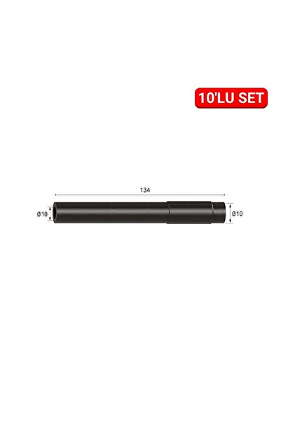 Melasty Kısa Süt Hortumu (Setli) (Kauçuk - 10 lu Paket)