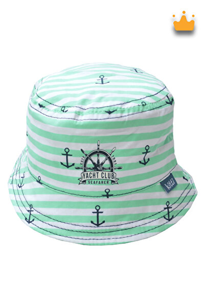 Kitti 0-18 luni 46 cm Bebeluş băieţel cu model de vară Pălărie Fedora verde Y...