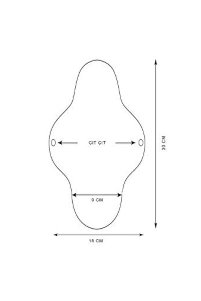 Ponped Bambu Yıkanabilir Doğal Kadın Pedi 6'lı (GECE)