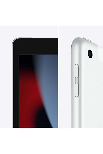 Apple آيباد 2021 مقاس 10.2 بوصة، يدعم Wi-Fi + Cellular، سعة 256 جيجابايت - فضي (الجيل التاسع)