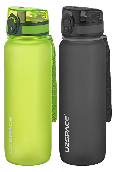 Uzspace طقم قارورة تريتان 800 مل مكون من قطعتين - 14 خيارًا مختلفًا للألوان