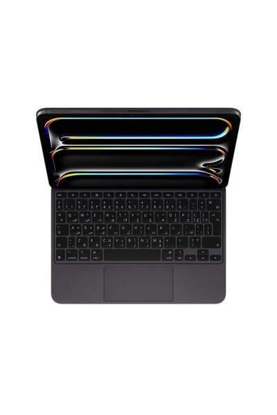 Apple لوحة مفاتيح سحرية لجهاز iPad Pro مقاس 11 بوصة (M4) - لوحة مفاتيح تركية F - أسود Mwr23Tu/A