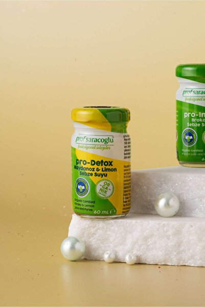 prof saracoglu Pro Detox Organik Maydanoz & Limon Shot (5 X 60 ML)