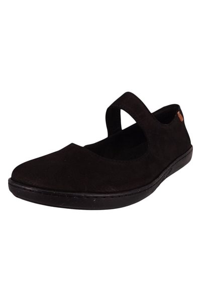 El Naturalista Damen Ballerina Coral N5301 Schwarz Black Black Leder