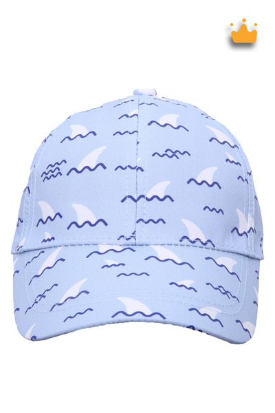 Kitti 4-8 ani 52 cm băiat vară cu model pălărie reglabilă șapcă albastră Y2321004