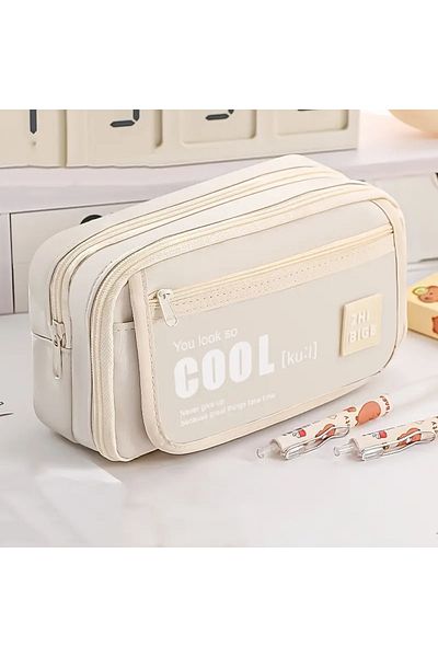 GlassySKY Suport pentru stilou Cool Capacitate mare, Cutie pentru creion cu mai multe straturi Suport pentru stilou Papetarie Cadou
