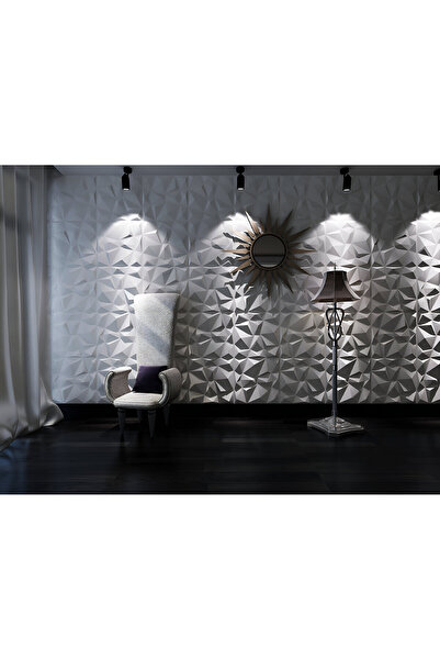 Duvarım 3 Boyutlu Boyanabilir PVC Duvar Paneli Prestij (50-50 cm 4 adet-1 metrekare)