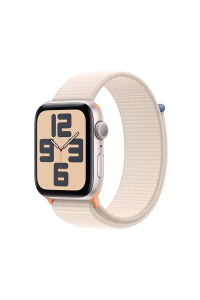 Apple Watch SE GPS 44mm Starlight Aluminium Case with Starlight Sport Loop