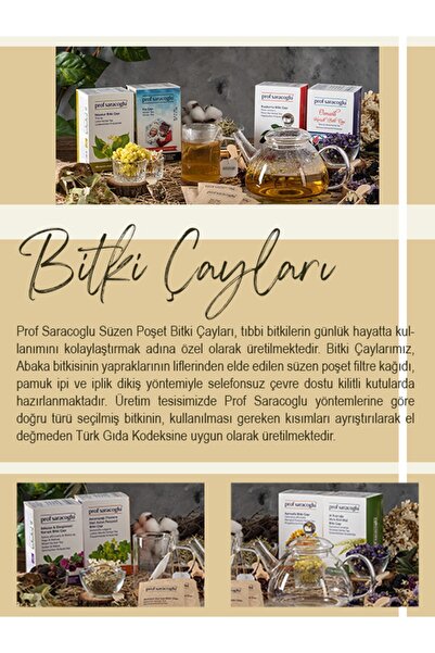 prof saracoğlu Sarı Kantaron Bitki Çayı 20'li