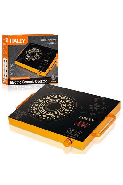 HALEY Electric Hob - 3500W, Ceramic Plate, Touch Panel, HY-1821A