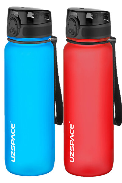 Uzspace طقم قارورة تريتان مكون من قطعتين سعة 800 مل و14 خيارًا مختلفًا للألوان