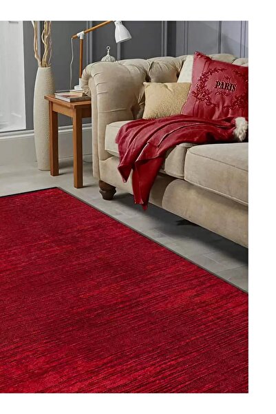 Rozen Home NAPOLİ Yıkanılabilir, Leke Tutmaz, Antialerjik, Kaydırmaz Taban Dokuma Halı Kilim ML104 Kırmızı