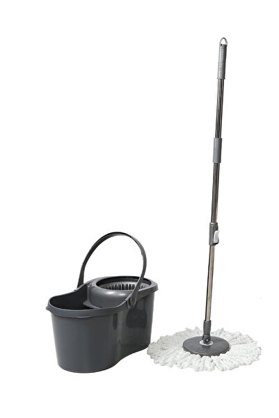 Tornado Döner Başlıklı Mop Paspas Temizlik Seti 16 Lt Gri