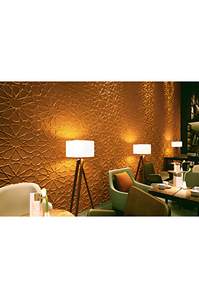 Duvarım 3 Boyutlu Boyanabilir PVC Duvar Paneli Selçuklu (50-50 cm 4 adet-1 metrekare)