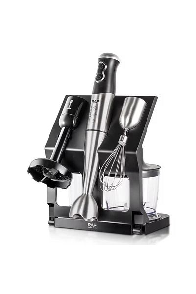 raf Professional Blender 5 in 1 - 500W, 4 Blades, Chopper, Mixer, Blender, Masher, Stand Included