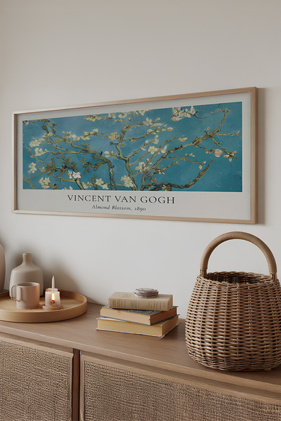 Artavessa Tek Parça Gerçek Ham Ahşap Yatay Panorama Çerçeveli Tablo - Model 31