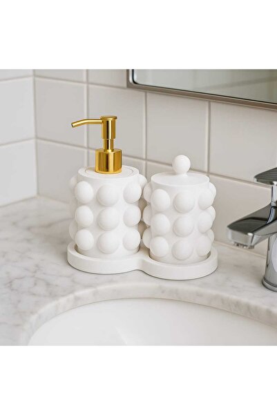 Karra Art Σετ δοσομετρητή υγρού σαπουνιού από σκυρόδεμα