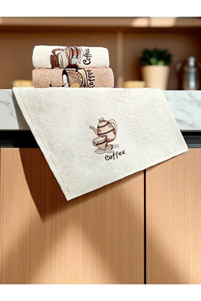 asev tekstil طقم مناشف مطبخ 3 قطع مقاس 30 × 50 سم