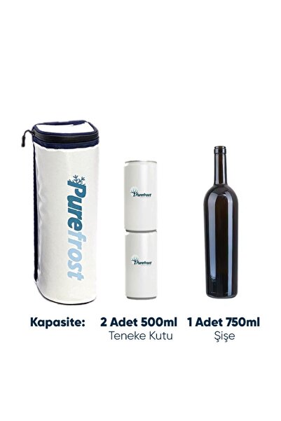 PUREFROST Pf3 Thermo-pure ® Bottle Cooler - Thermal Cylinder Bicycle Bag/1 Gel Pack