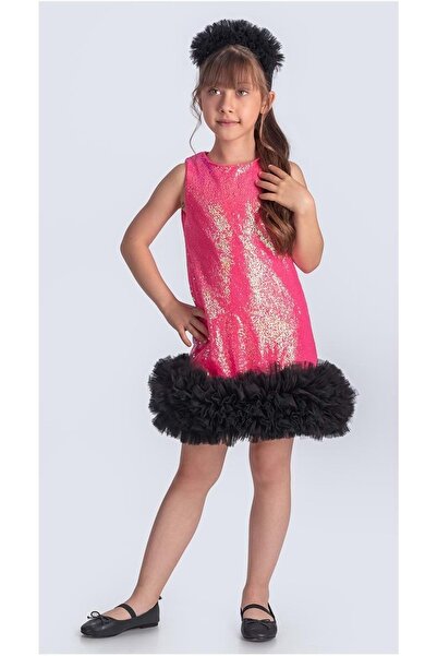 s.t. sebat tekstil Rochie cu paiete Kokoş pentru fete