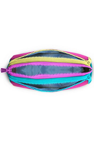 Coral High Kids Colorful Striped Three Compartment Pencil Bag 22086