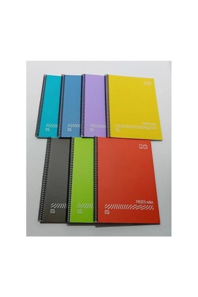 Gıpta فريسكو غطاء بلاستيكي حلزوني دفتر A4 72YP مربع