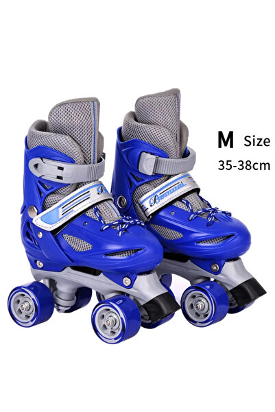 Saharaz زلاجات بأربع عجلات قابلة للتعديل للأطفال والشباب والمبتدئين، هدية، مع...