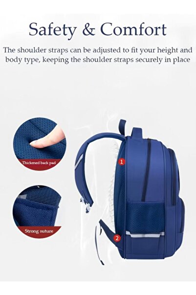 Generic Children's School Backpack, Youth Lightweight Waterproof School Bag With Reflective Strips