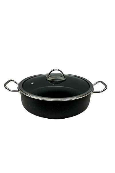 Peramari Tuna House Granit  Basık Tencere  22 Cm  Siyah