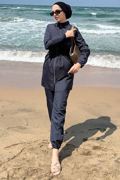Tesettür Diyarı Sanila 3-Piece Hijab Swimsuit Set