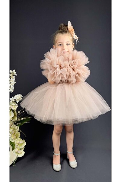 s.t. sebat tekstil Φούστα Tutu, μανίκια πομπόν, κοριτσίστικο βραδινό φόρεμα ε...