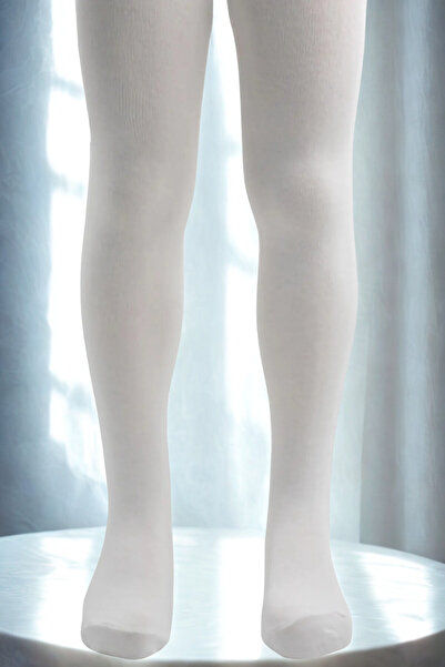 KARDEŞLER ÇORAP White Cotton Girl's Pantyhose