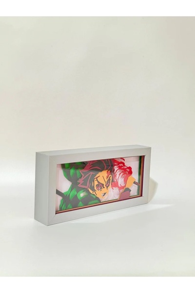 GünArt Tanjiro 3D Anime Lightbox Işıklı Kutu Tablo