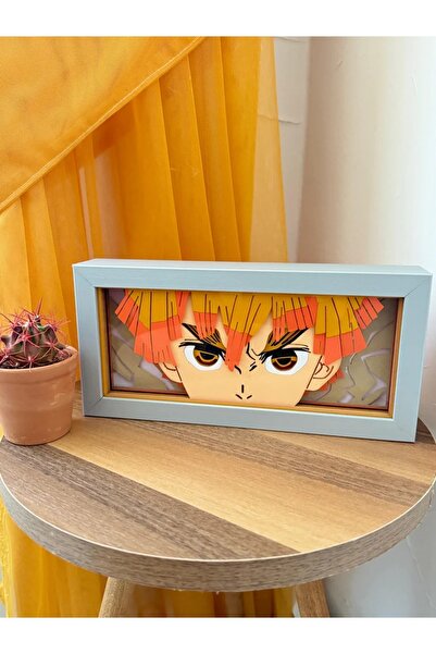 GünArt Zenitsu 3D Anime Lightbox Işıklı Kutu Tablo