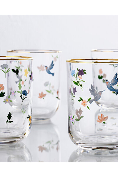 Madame Coco Boise Set of 4 Water Glasses - Transparent