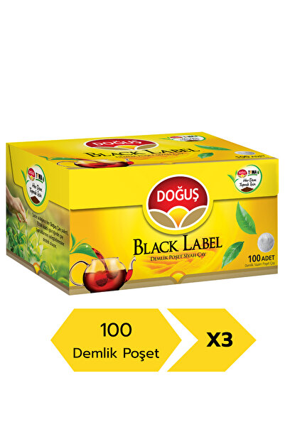 Doğuş Black Label 100’lü Demlik Poşet Çay X 3 Adet