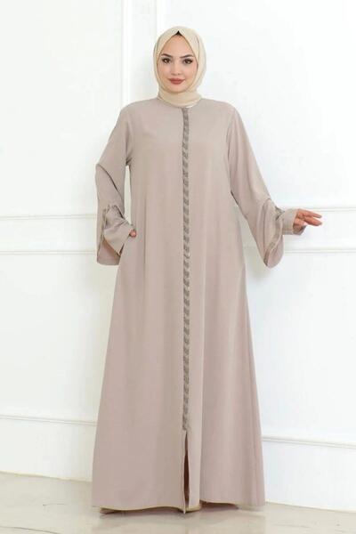 MODA فستان صيفي من حرير المدينة مع أكمام مقطوعة بالليزر