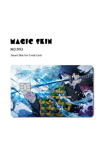 Choice1 Small chip 993 Anime Demon Salyer Matte PVC Sticker Film Tape Skin for Credit Card Debit Card Tanjir