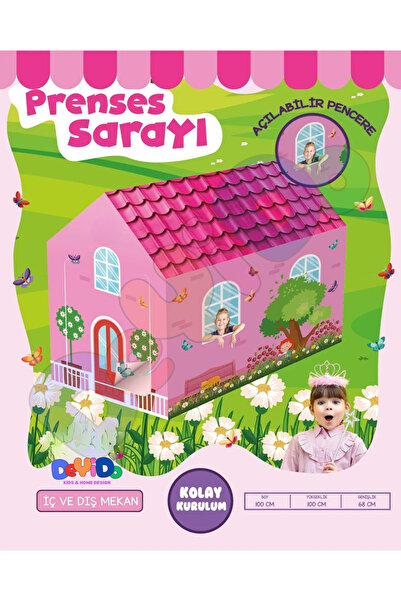 DeYiDo Prenses Sarayı Oyun Çadırı Barbi Evi Prenses Şato Çadır Evcilik Oyun Evi