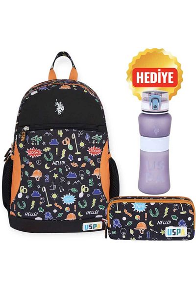 U.S. Polo Assn. Primary School Bag, Pencil Bag