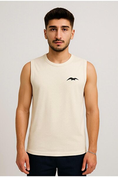 AXXEL Ανδρικό T-shirt Cream Strap-d690