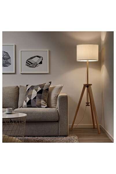 IKEA Lauters Yer Lambası, Dişbudak-beyaz