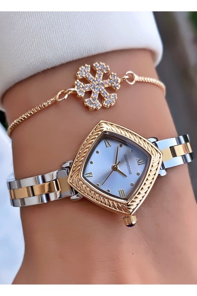 Merand Silver Color Steel Strap Women's Wristwatch Bracelet Gift