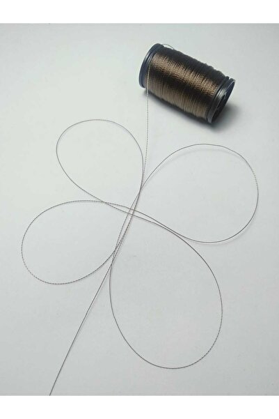 Eskişehir hobi sanat 60 μέτρα Αρχαίο Καφέ Χρώμα Κλεψύδρα - 0,2 mm Τα λεπτότερα ροζάρια