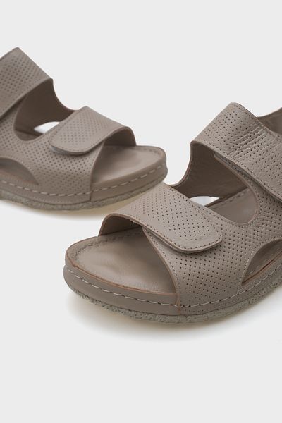 Capone Outfitters Ember Velcro Leather Comfort Ανατομικά Γυναικεία Σανδάλια