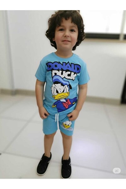 Store Kızgın Ördek Baskılı Yazlık Takım