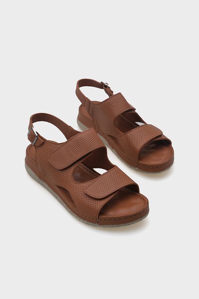Capone Outfitters Ember Velcro Leather Comfort Ανατομικά Γυναικεία Σανδάλια